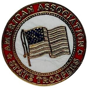 American Association of State Troopers Pin, Good Condition 0.75" x 0.75"